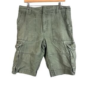 Fat Face Army Olive Green Cargo Shorts Men's Size 34 FatFace